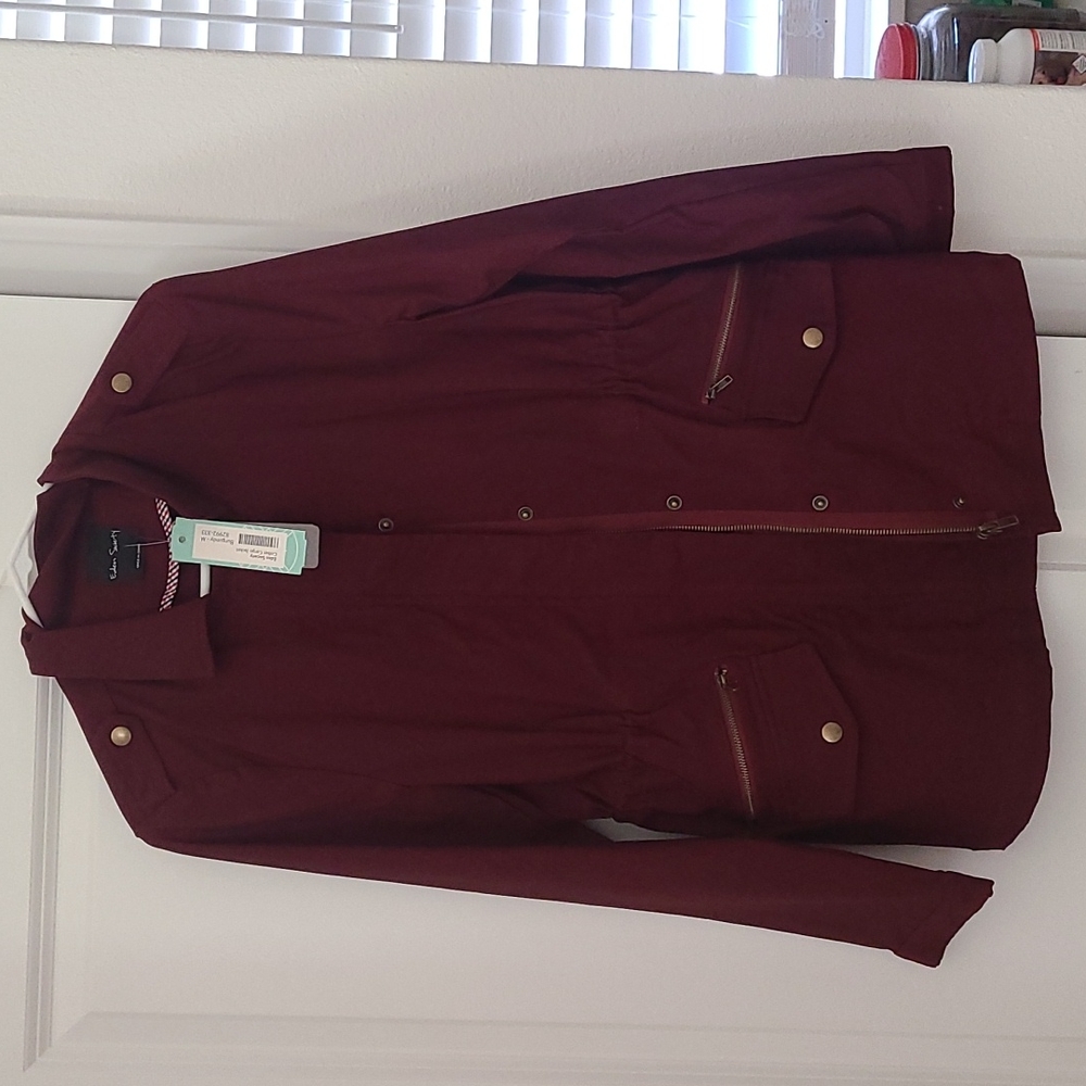 Eden Society Collier Cargo Jacket, Burgundy, M
